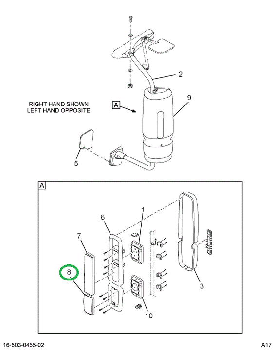 2505819C2 GLASS ASSY MIR PRPRTRY CNVX