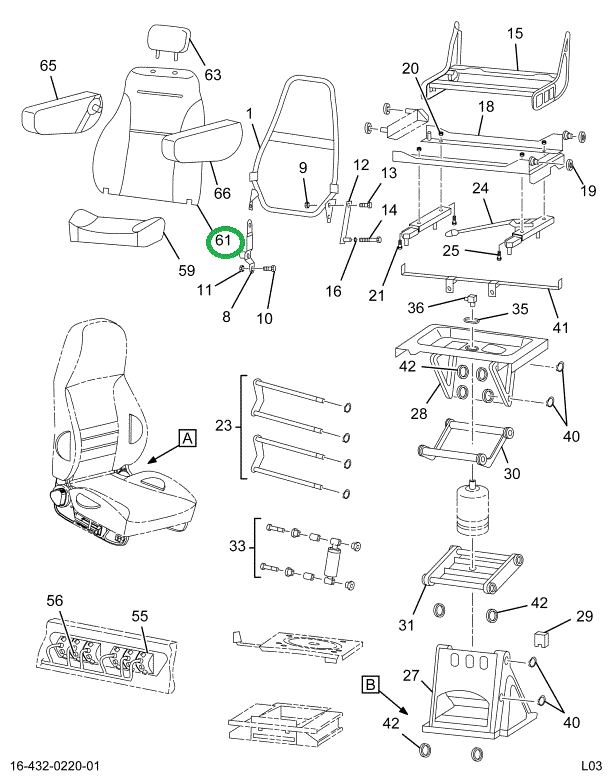2505881C1 PAD CRASH SEAT BACK MID
