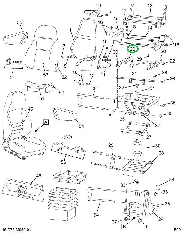 2505886C91 TRACK,KIT TRACK SEAT ADJ