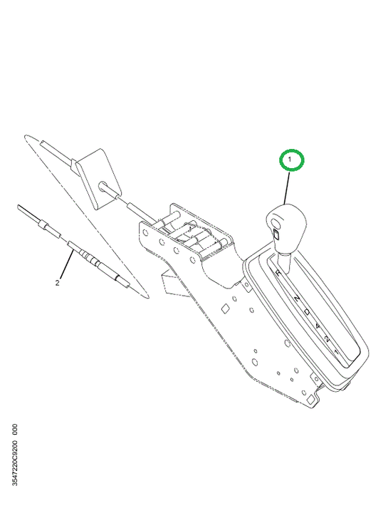 2505903C1 HANDLE CONTROL SHIFT SELECTOR