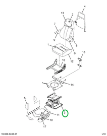 2505907C91 PEDESTAL SEAT