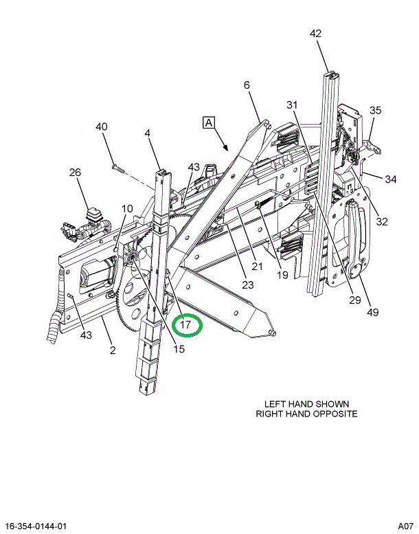 2506039C1 PIVOT STUD TWIST LOCK RH DOOR
