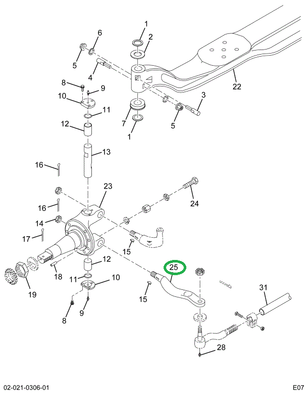 2506069C1 Arm, Tie Rod, Steering, Rh