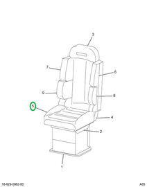 2508316C91 CUSHION SEAT SCBA GRY VN