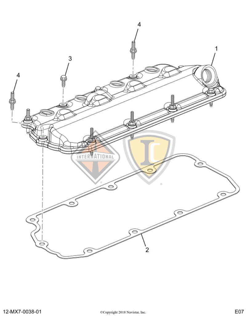 2511366C91 COVER,KIT, VALVE COVER W/ GASK