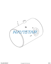 2512525C91 TANK,FUEL, 26IND,100G,RT,N/P