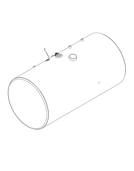2512581C92 TANK, FUEL, 26 IN,100G,LT, POL