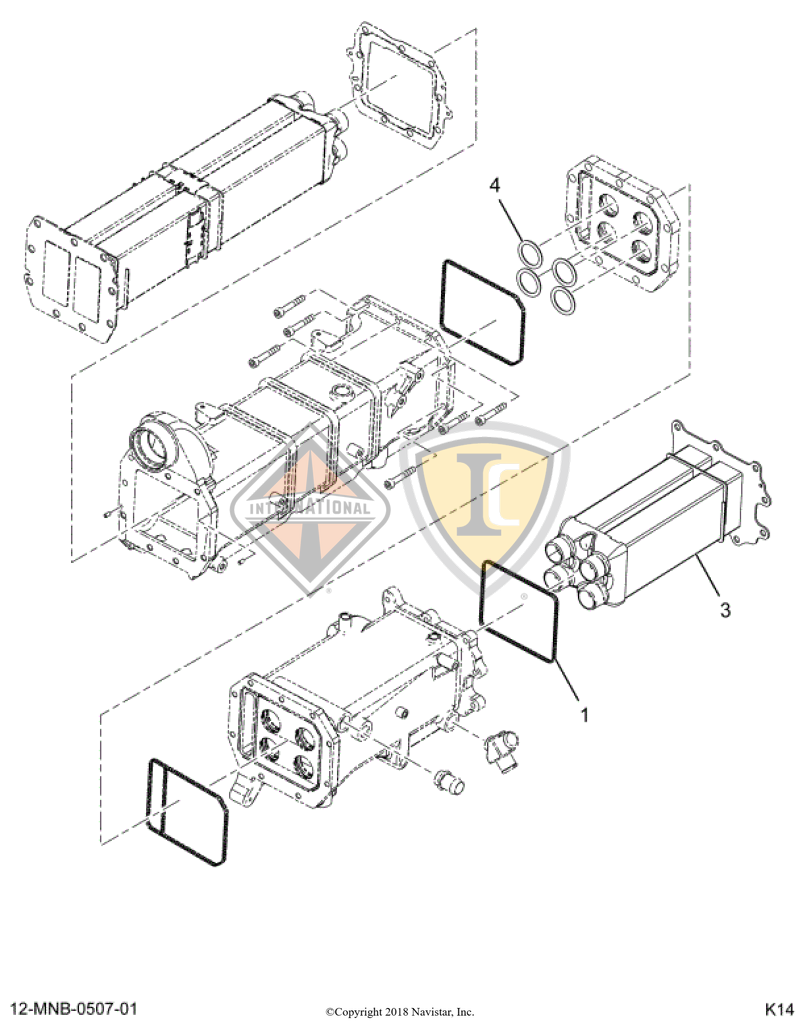 2513209C91 CORE,KIT, LT EGR COOLER CORE