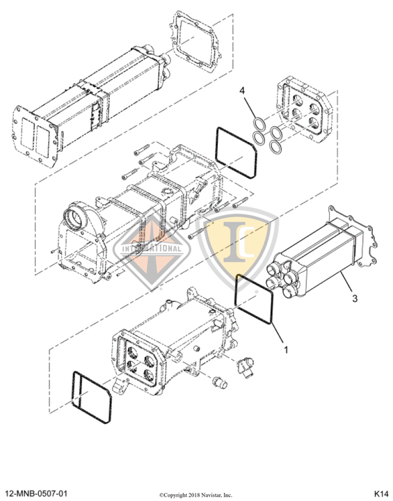 2513209C91 CORE,KIT, LT EGR COOLER CORE