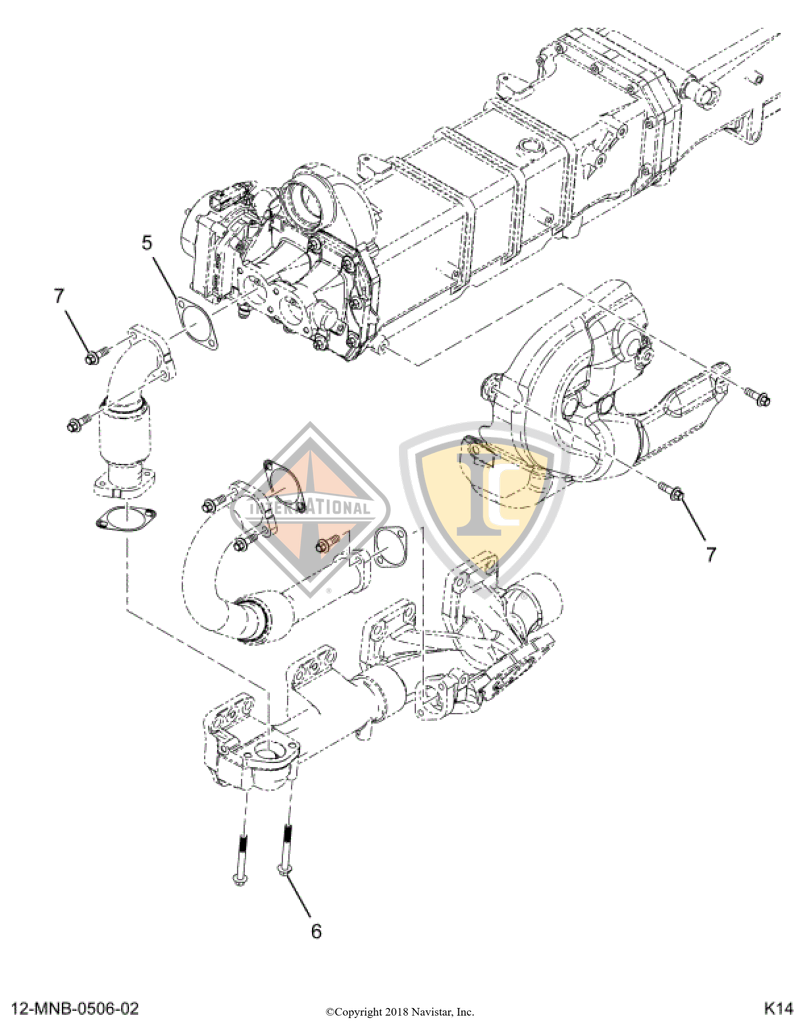 2513445C91 CORE,KIT, HT EGR COOLER CORE