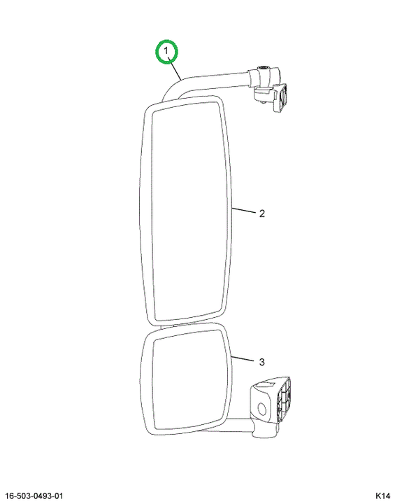 2514654C1 BRACKET ASY, MAN UHT BLACK LH