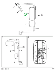 2514661C91 HOUSING, CHROME,  MANUAL OPTI