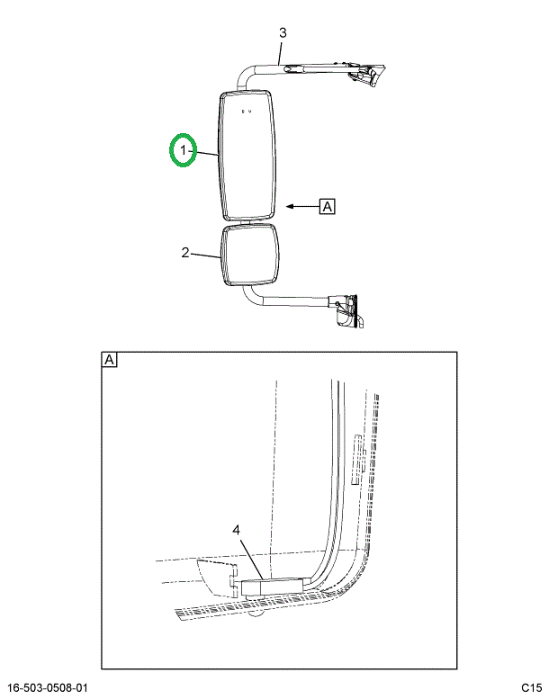 2514663C91 HOUSING, REMOTE, CHROME, LIGHT