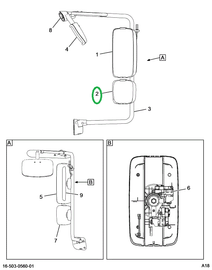 2514665C91 HOUSING, CONVEX, CHROME