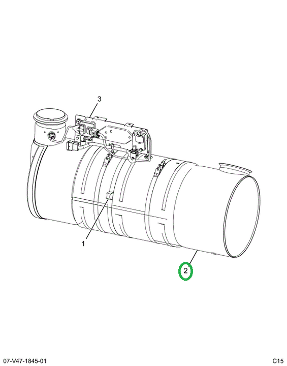 2514758C1 Weldment, Scr, Aftertreatment