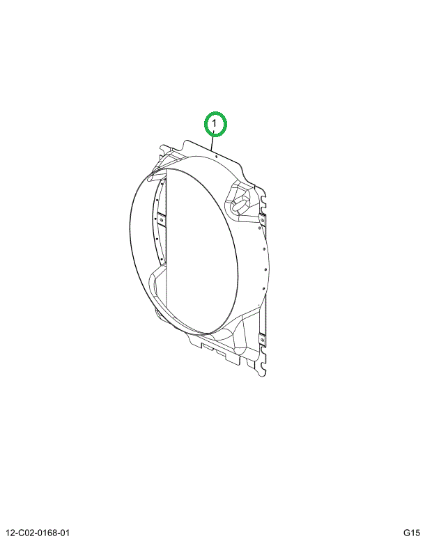 2514769C91 SHROUD,MM,RADIATOR, SHROUD