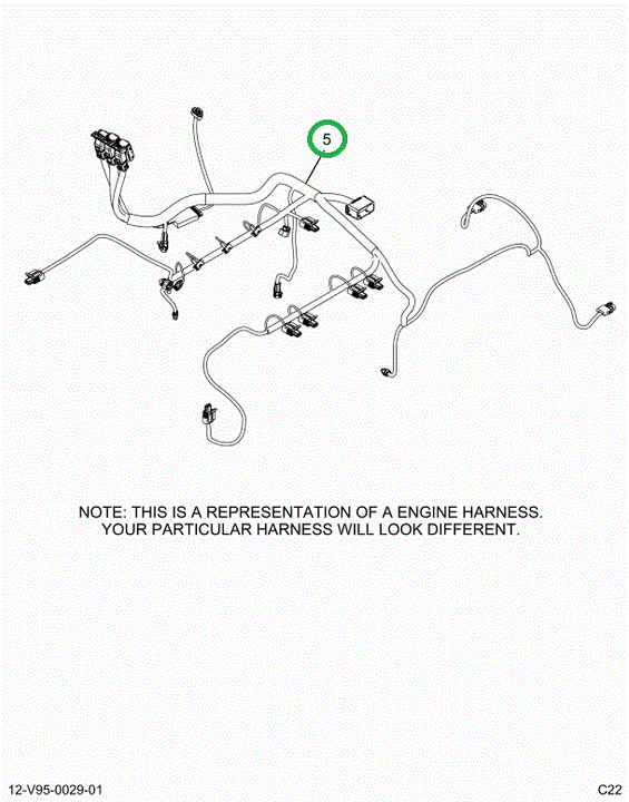 2514777C91 HARNESS, CAB TO ENGINE