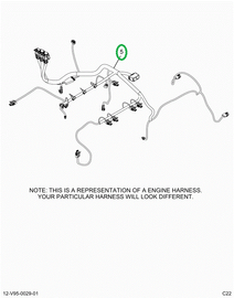 2514838C91 Harness, Master,  Cab To Engin