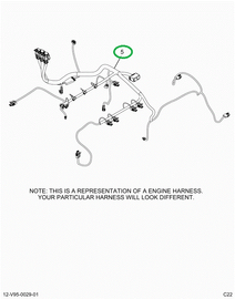 2514872C91 Harness, Master, Cab To Engine