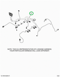 2514875C91 Harness, Master,  Cab To Engin
