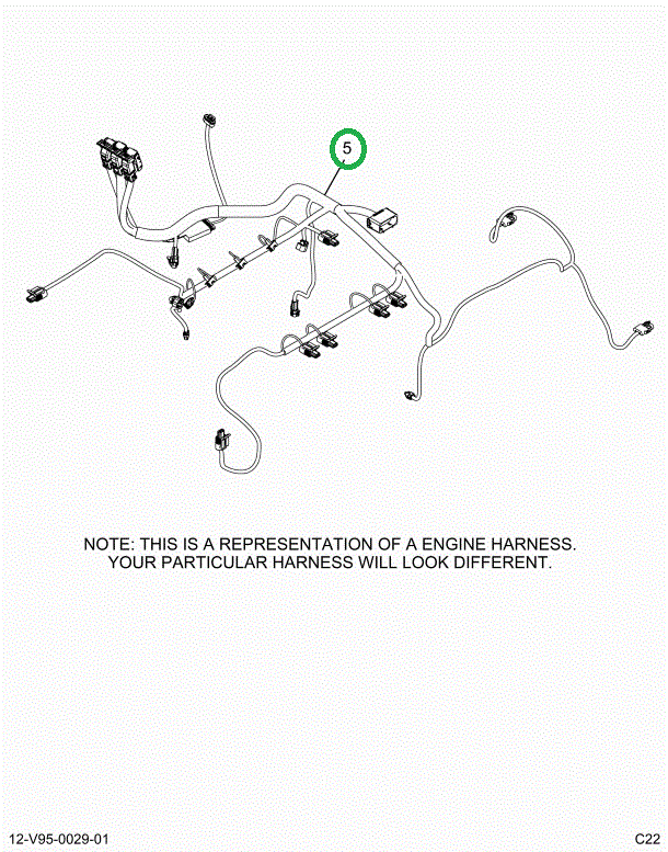 2515041C91 Harness, Master, Cab To Engine