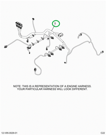 2515042C91 Harness, Master,  Isx Cab To E