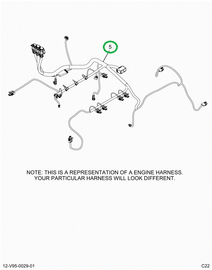 2515043C91 Harness, Master, Cab To Engine