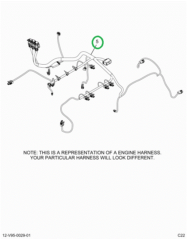 2515050C91 Harness, Master, Cab To Engine