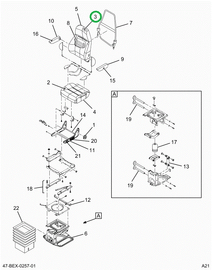 2515057C1 Foam, Seat Back