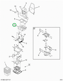 2515059C91 Cushion, Seat, Drivers Assy, B