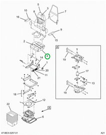 2515060C91 Cushion, Seat, Drivers Assy, G