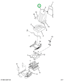 2515062C91 Back, Assembly, Drivers Seat,