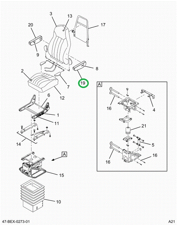 2515065C1 Rest, Arm Assembly, Left Hand