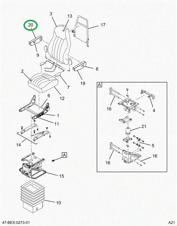 2515066C1 Rest, Arm Assembly, Right Hand
