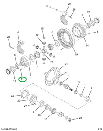 2515108C91 BOLT, CASE DIFF