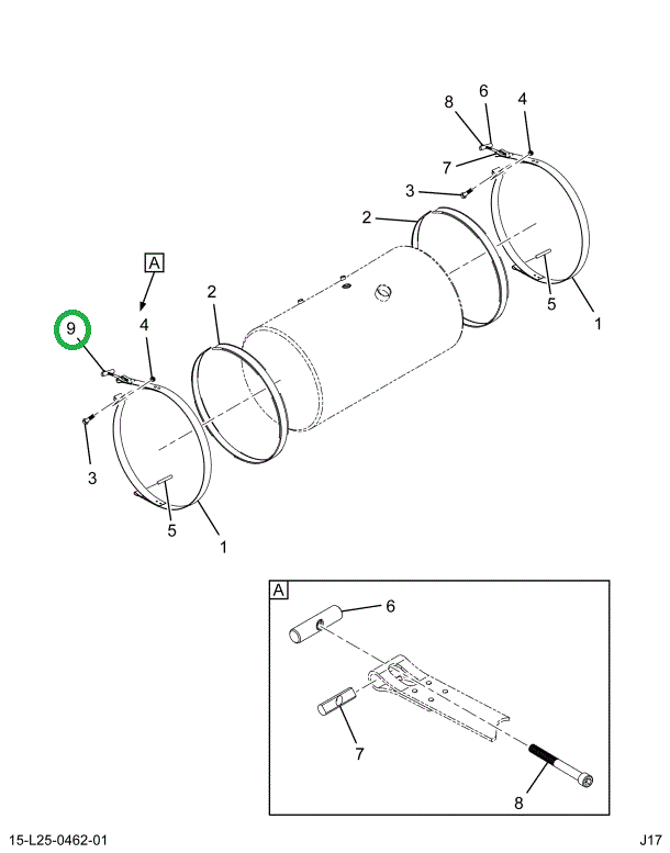 2515207C92 STRAP,KIT, FUEL TANK STRAP TIG
