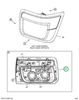2515349C1 Bezel, Outer, Black Left Hand