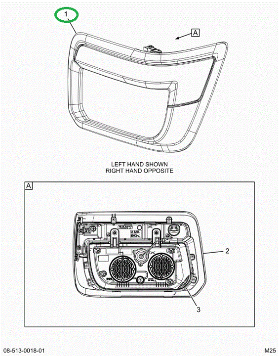 2515351C92 LAMP, ASSEMBLY, LEFT HAND TURN