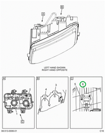 2515354C1 HOLDER, BULB BLK