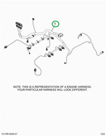 2515427C91 Harness, Master, Cab To Engine
