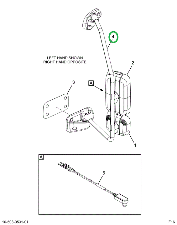 2515484C91 Bracket Assembly, Left Hand, S