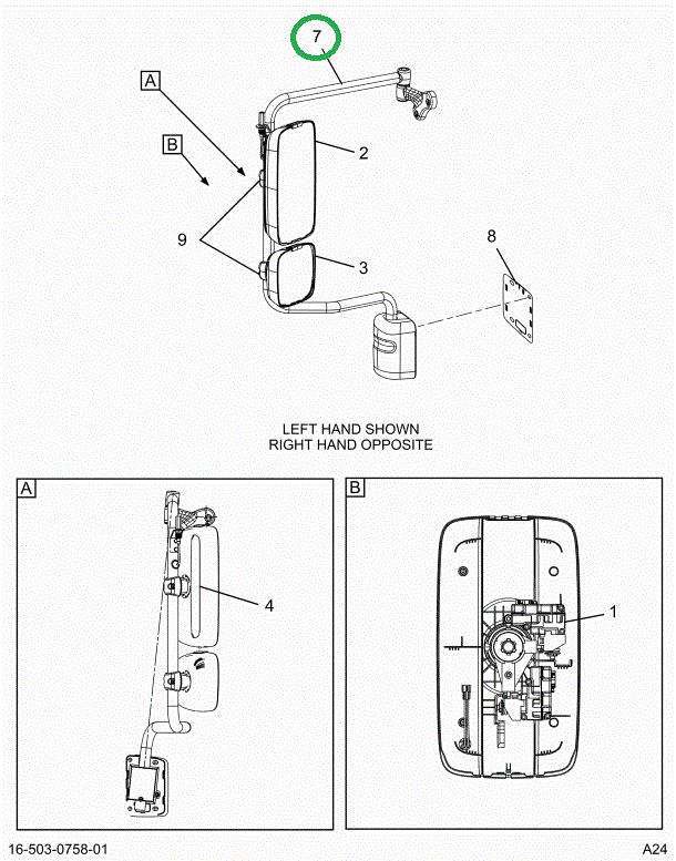 2515516C91 BRACKET ASSY, RH, CHR, RMT, HT