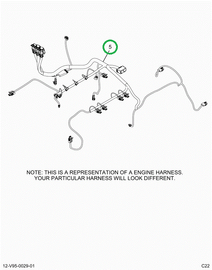 2515558C91 Harness, Master,  Cab To Engin