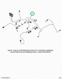 2515563C91 Harness, Master,  Cab To Engin