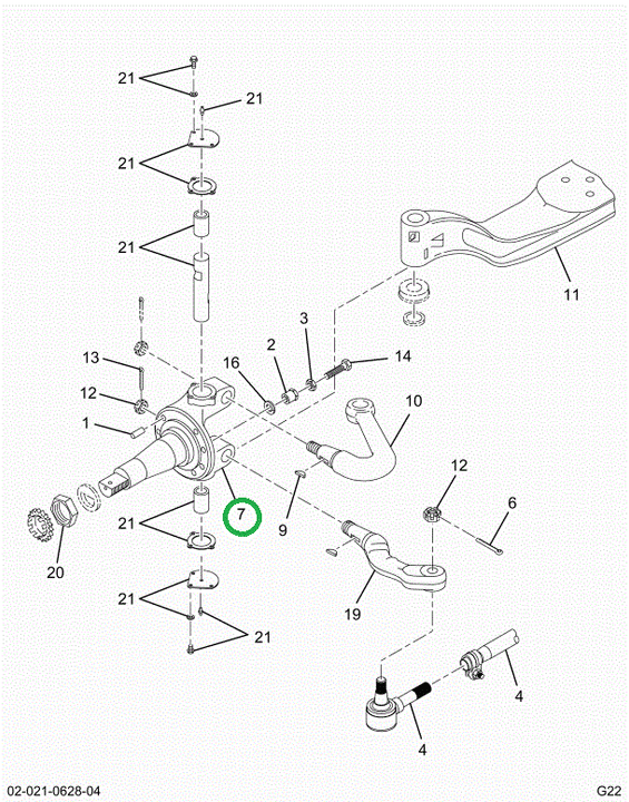 2515715C91 KNUCKLE,LEFT HAND STEERING KNU