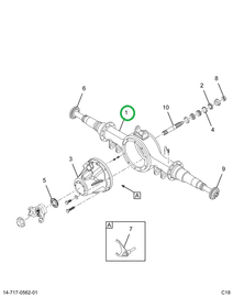 2515720C91 Housing, Axle, D40 156