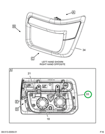 2515837C1 BEZEL,OUTER,CHROME,LH