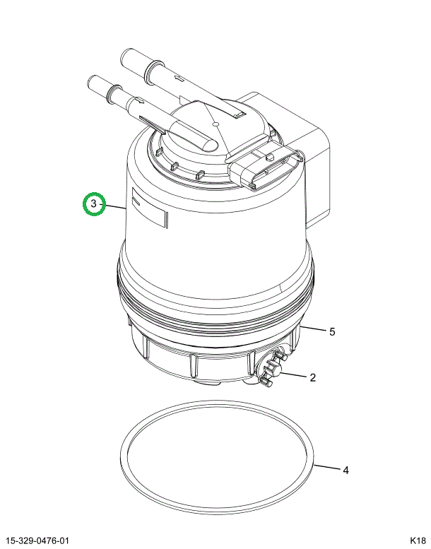 2515892C91 FILTER,ELEMENT, FUEL FILTER