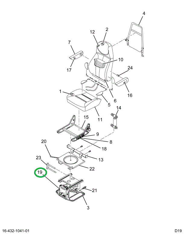 2515921C1 COVER, SEAT SUSP CHRCL VN