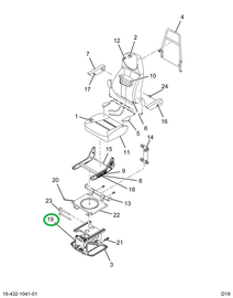 2515921C1 COVER, SEAT SUSP CHRCL VN